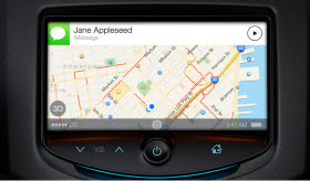 Apple iOS for the car. Image courtesy of Apple.